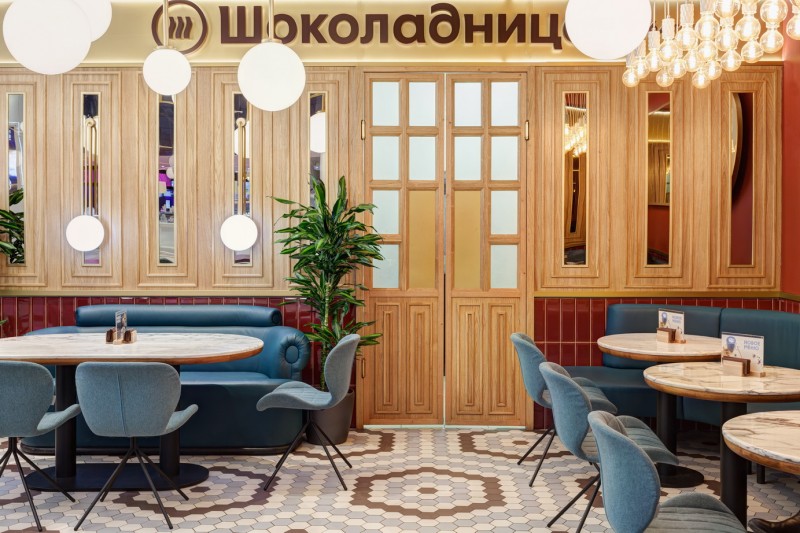 Оформление интерьера кофейни ШОКОЛАДНИЦА фото 3