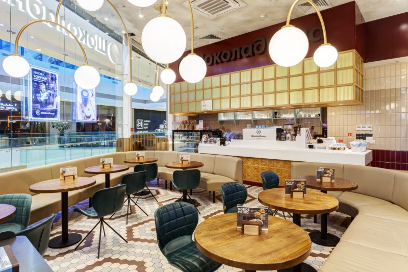 Оформление интерьера кофейни ШОКОЛАДНИЦА фото 6