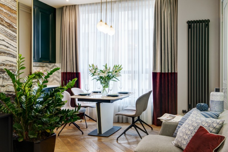 Дизайн двухкомнатной квартиры в ЖК Савеловский Сити фото 1