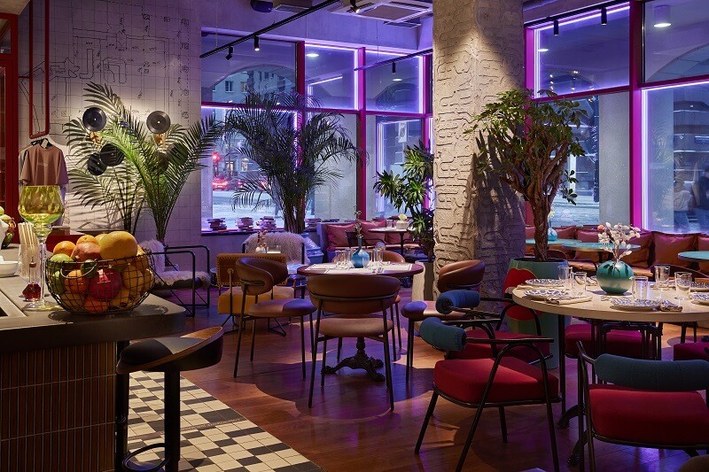 Оформление интерьера ресторана Такахули