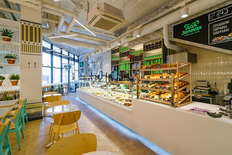 Дизайнерский интерьер для кафе