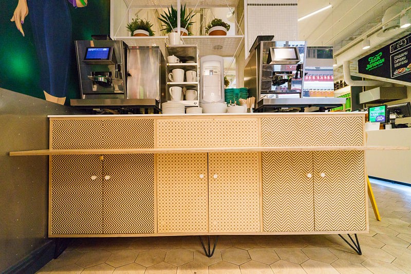 Элементы дизайнерского интерьера кафе