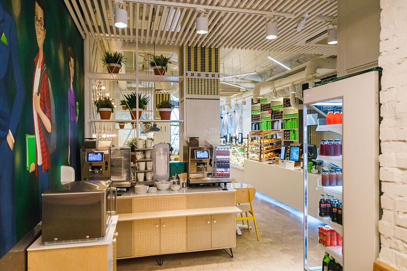 Интерьер от дизайнера дял кафе