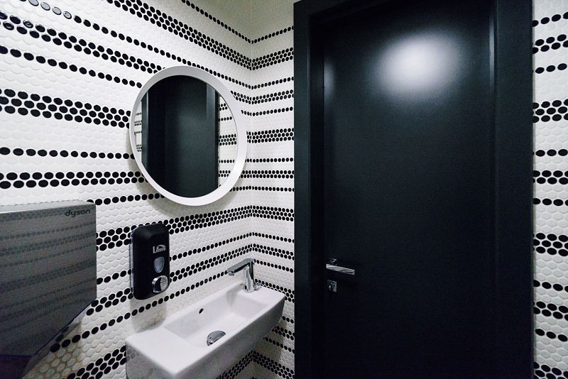 Интереьр для туалетной комнаты в кафе